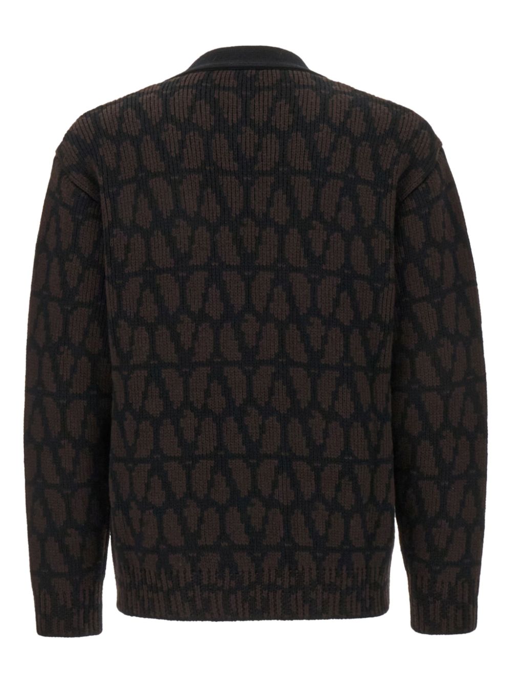 Valentino Garavani Toile Iconographe wool cardigan - Brown