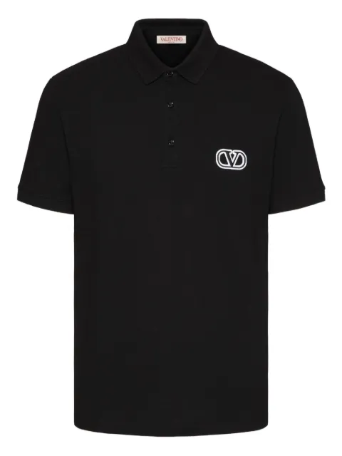 Valentino Garavani playera tipo polo con parche VLogo Signature