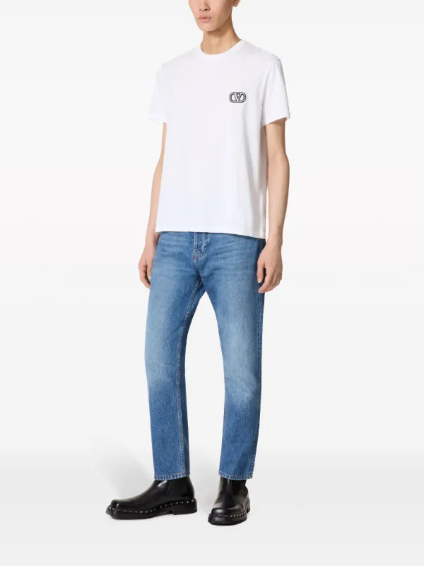 Valentino Garavani VLogo Signature Cotton T-shirt | White