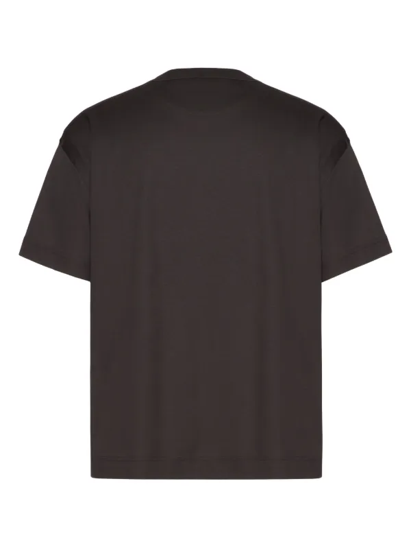 Valentino Garavani t-shirt Farfetch Tシャツ Valentino Garavani logo-print Cotton T-shirt | Purple | FARFETCH
