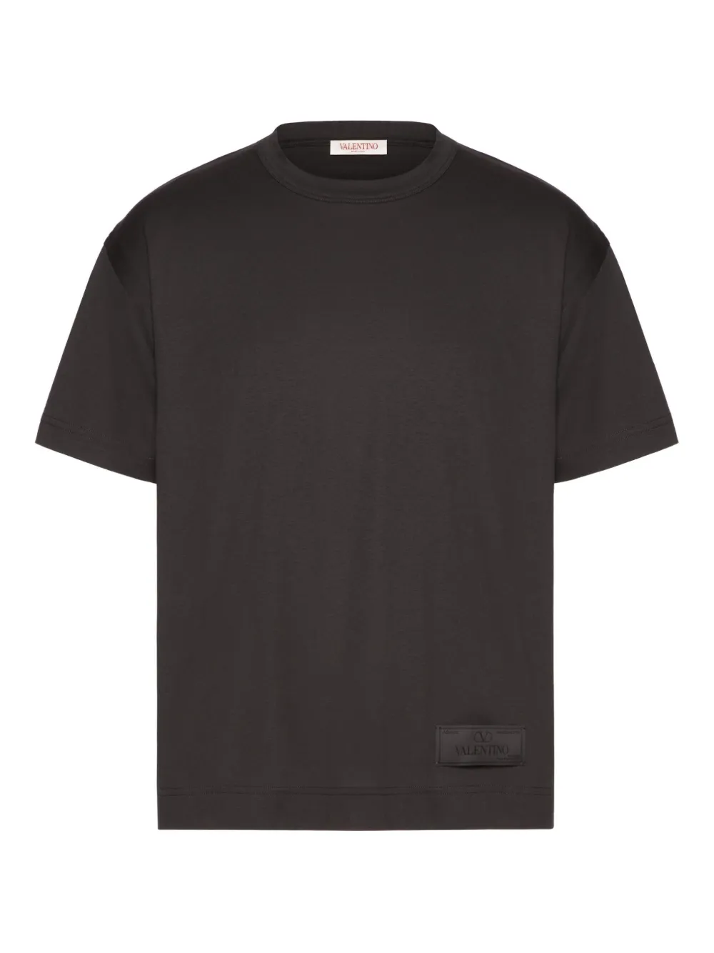 Valentino Garavani T-shirt con applicazione logo - Grigio