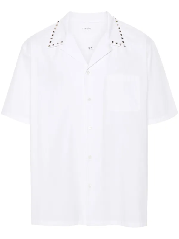 Valentino Garavani ロックスタッズ シャツ | ホワイト | FARFETCH JP