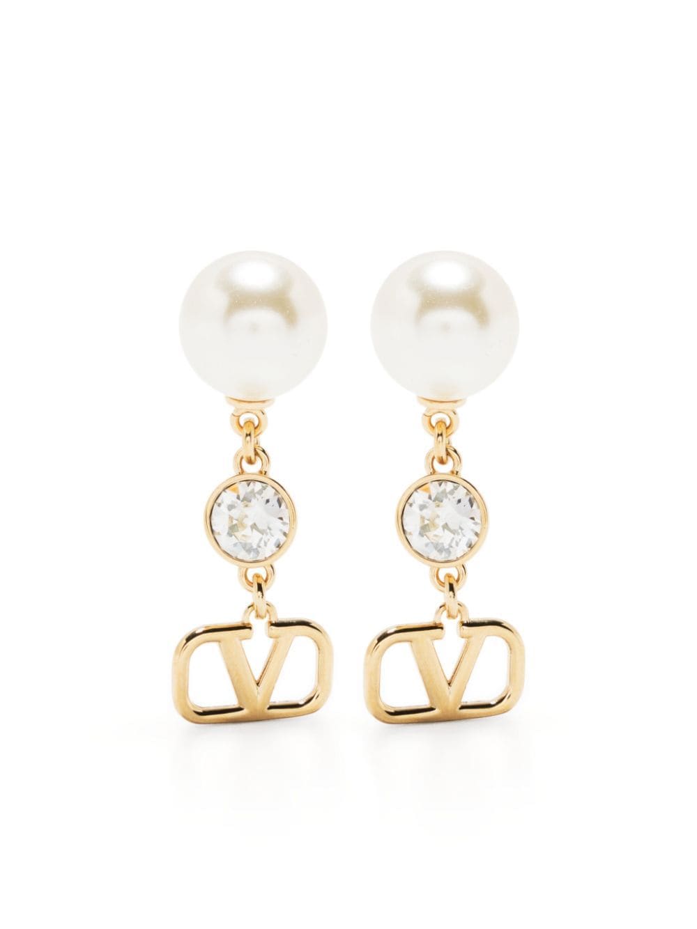 VLogo Signature drop earrings