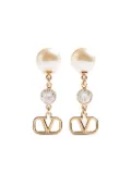 Valentino Garavani VLogo Signature drop earrings - Gold