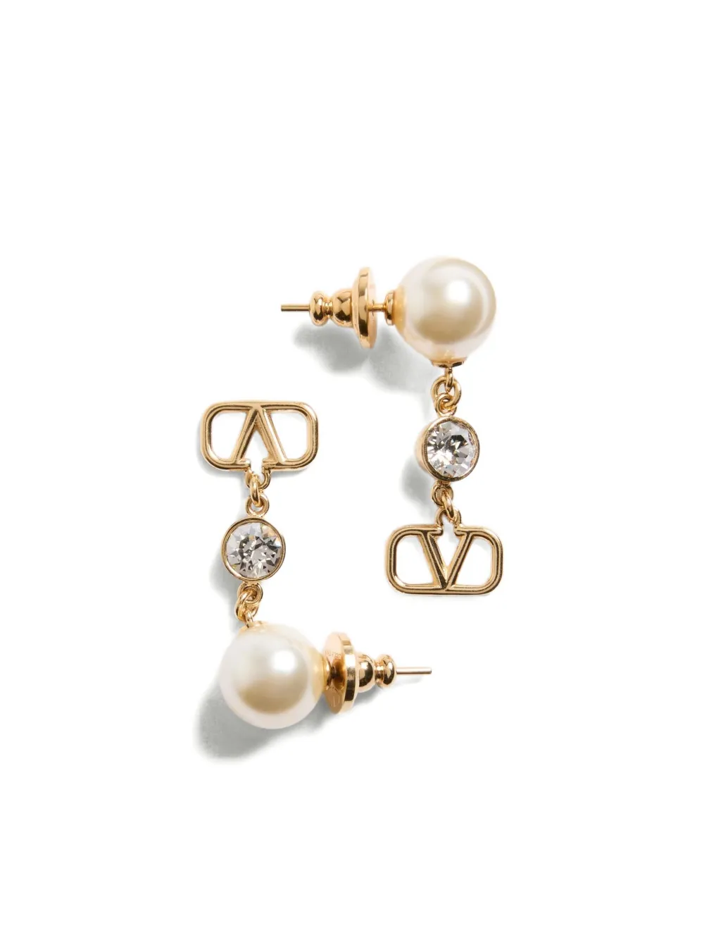 Valentino Garavani VLogo Signature Drop Earrings | Gold