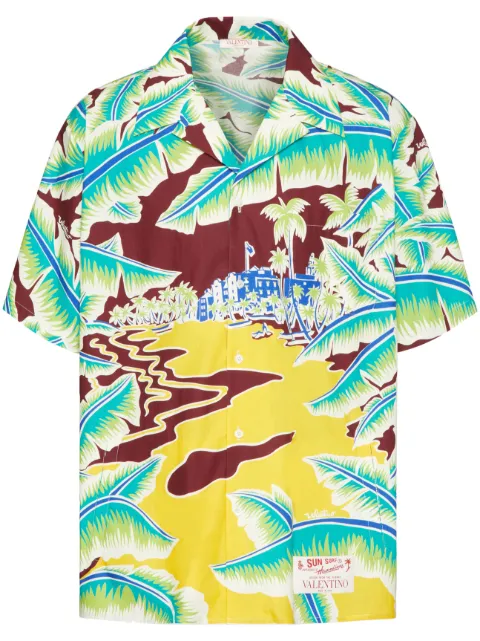 Valentino Garavani Surf Rider-print short-sleeve shirt