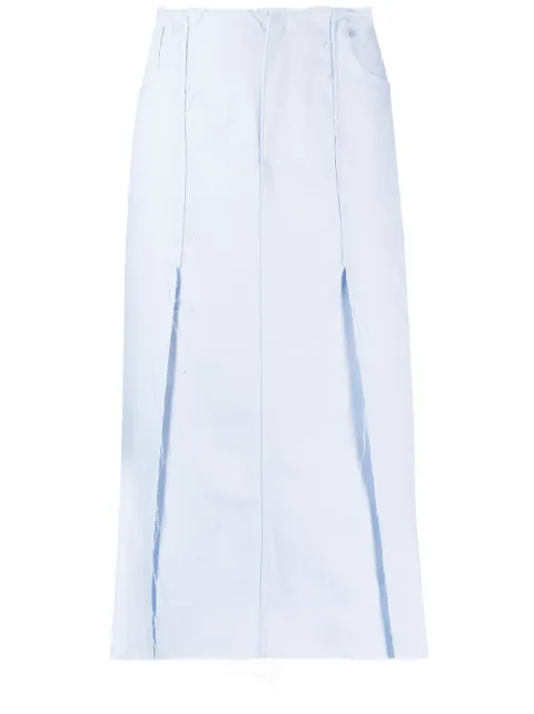 Raf Simons falda midi con cintura alta