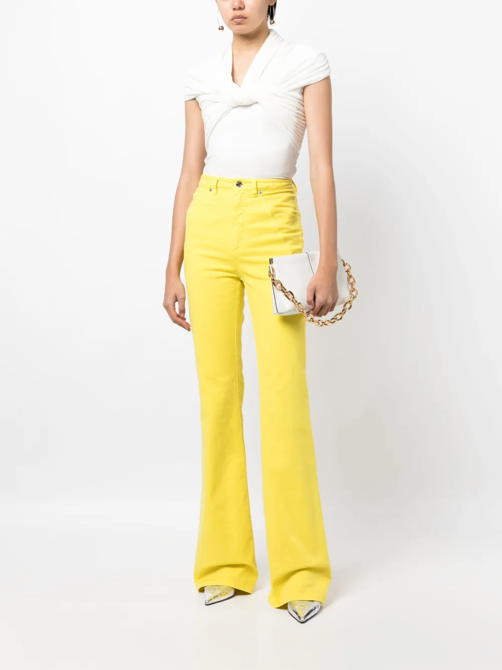 Nº21 Flared jeans - Geel