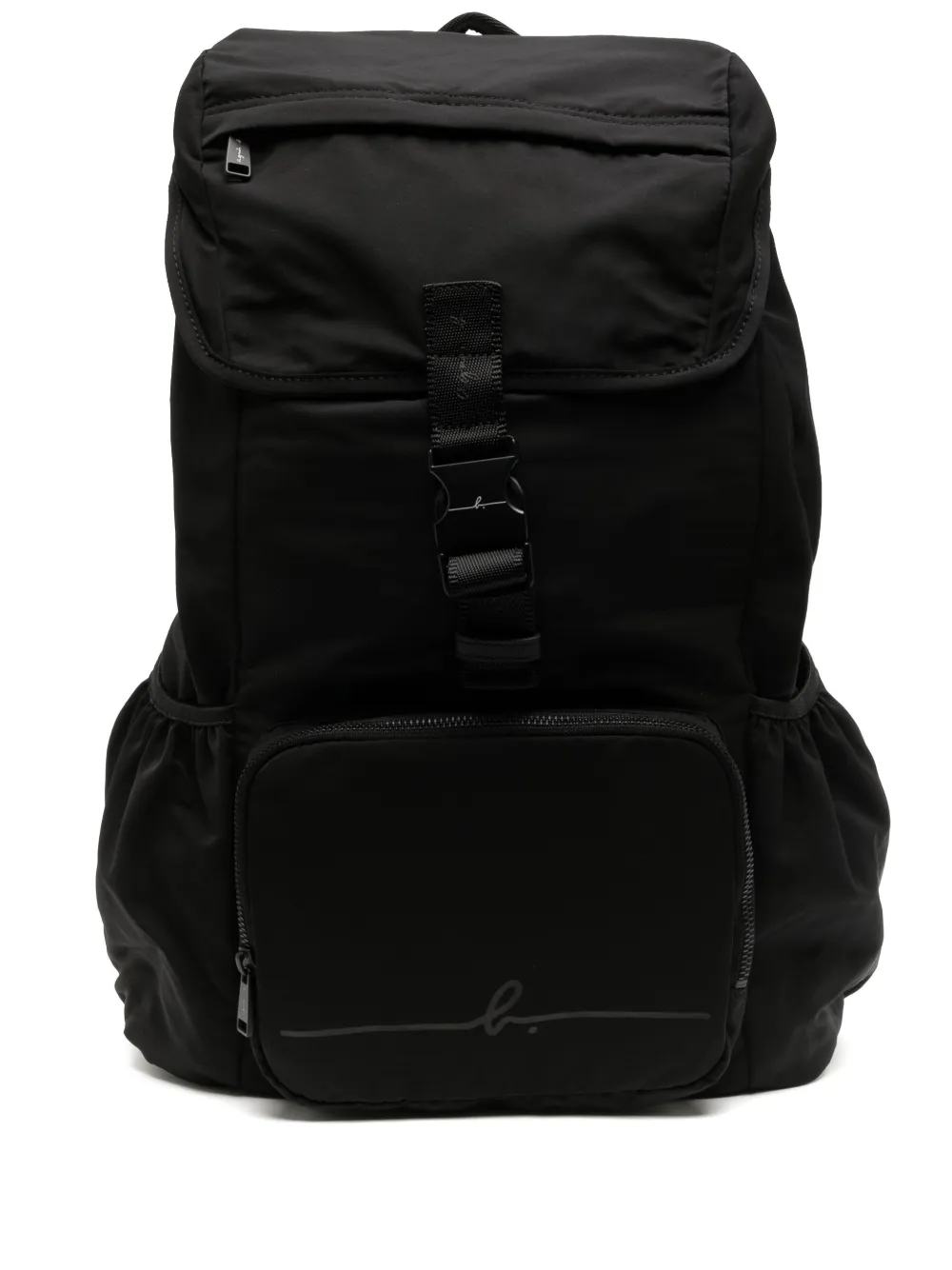 Agnès B. Logo-print Backpack In Black
