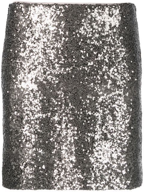 Gestuz sequined short straight skirt