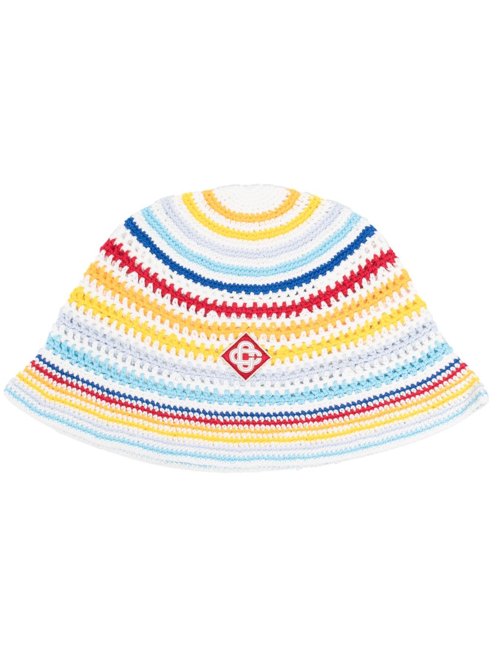 Casablanca logopatch Crochet Bucket Hat Farfetch