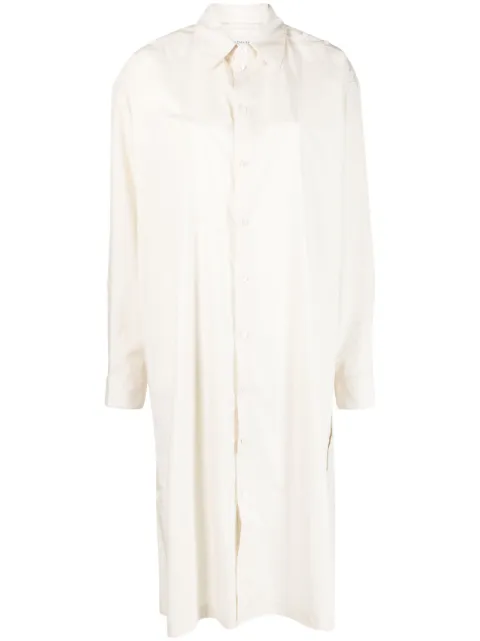 long-sleeve cotton shirt dress
