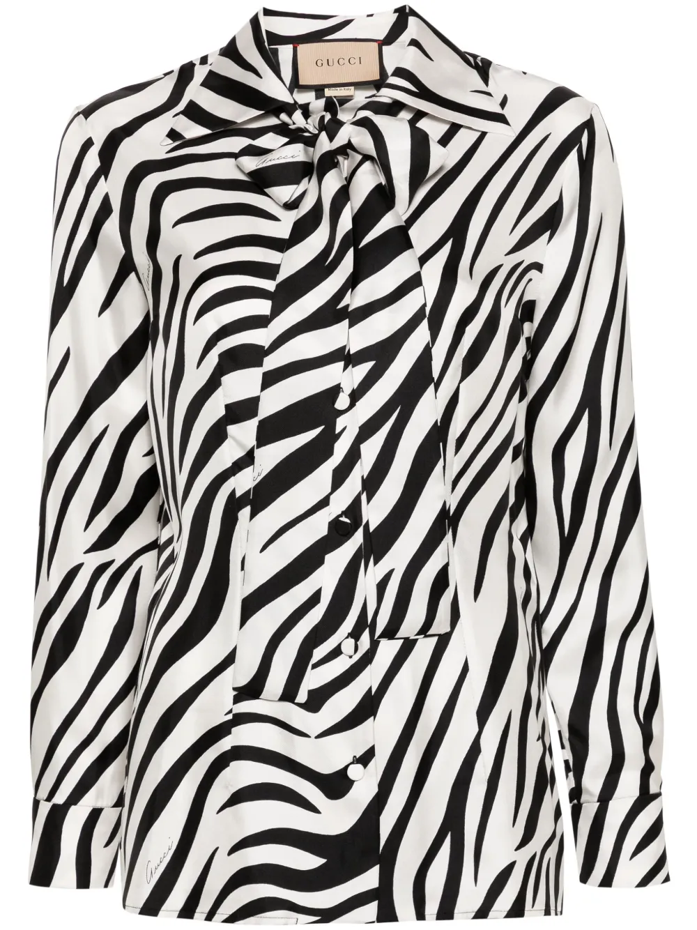 Gucci zebra-print Silk Shirt - Farfetch