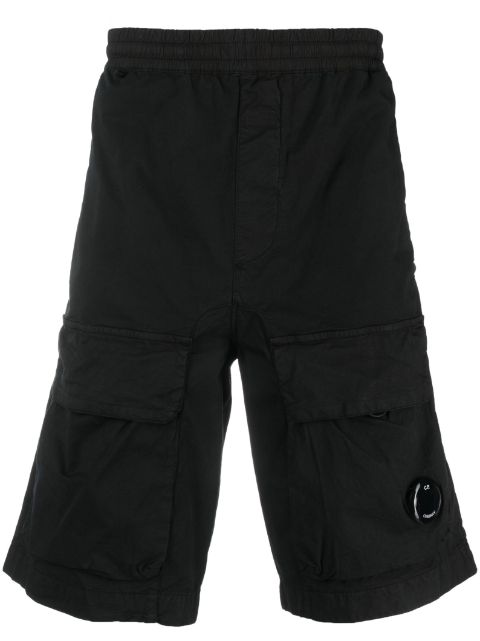 C.P. Company logo-patch cargo shorts