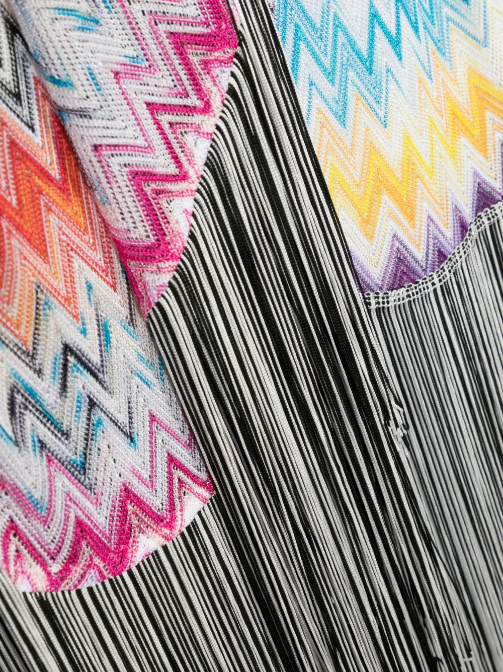 Missoni Sjaal met zigzag patroon - Wit