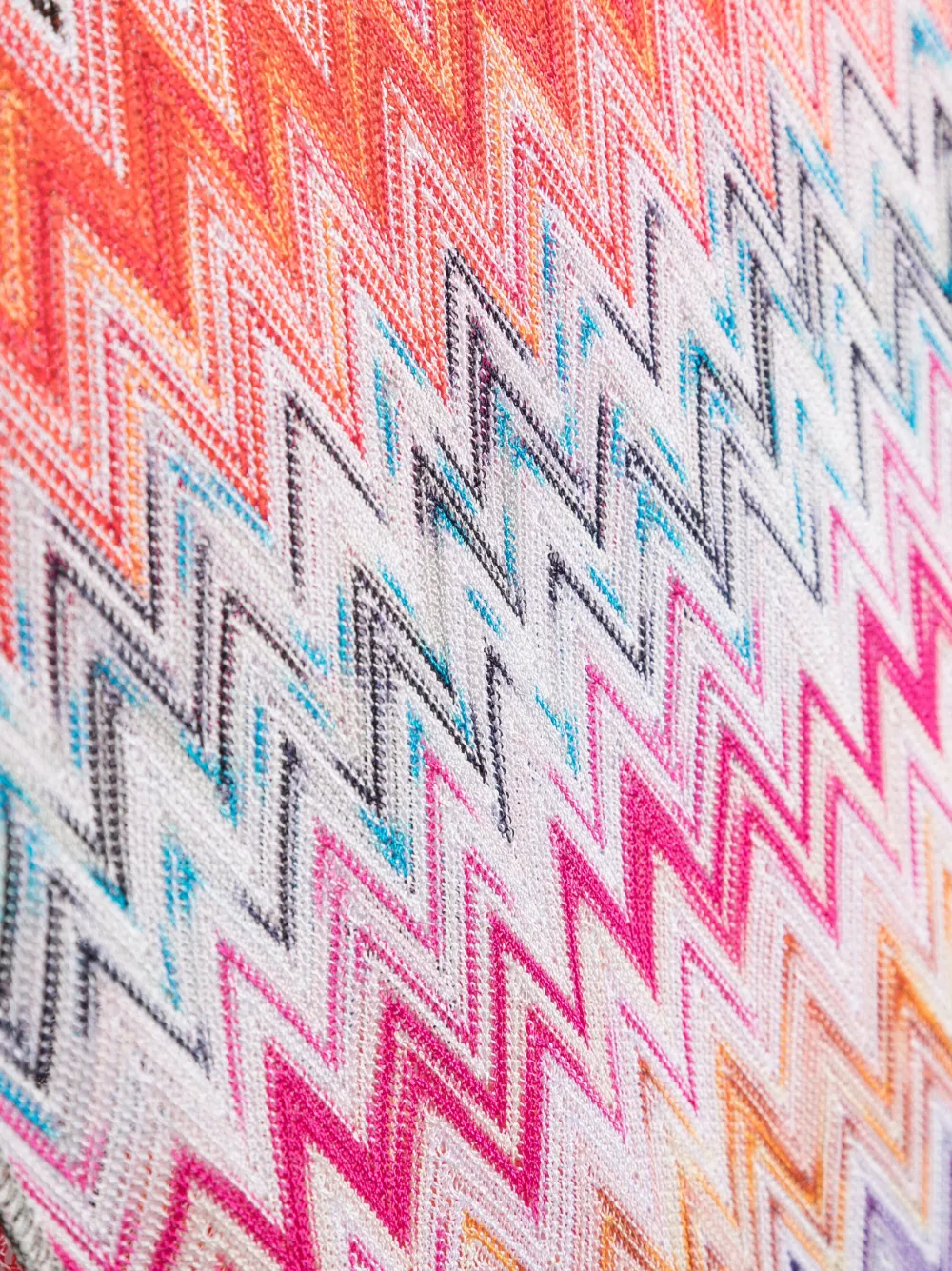 Missoni Zigzag Woven Scarf In White