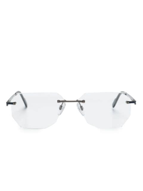 Cazal frameless-design logo-engraved glasses