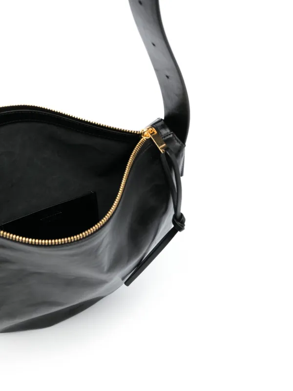 Jil Sander レザーショルダーバッグ | ブラック | FARFETCH JP
