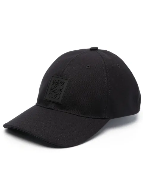 LOEWE logo-patch cotton cap Men