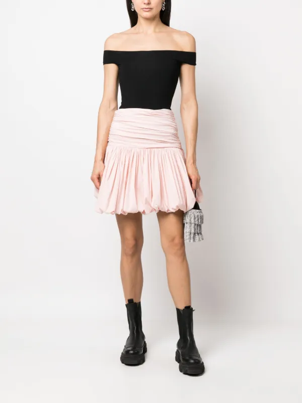 Philosophy Di Lorenzo Serafini Stretch Taffeta Pleated Skirt