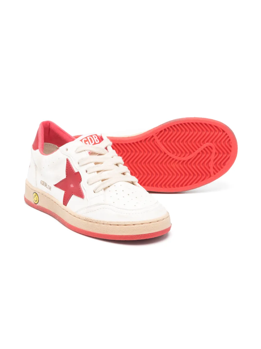 Golden Goose Kids Ball Star low-top sneakers - Wit