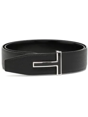 TOM FORD トム・フォード ロゴバックル レザーベルト | ブラック
