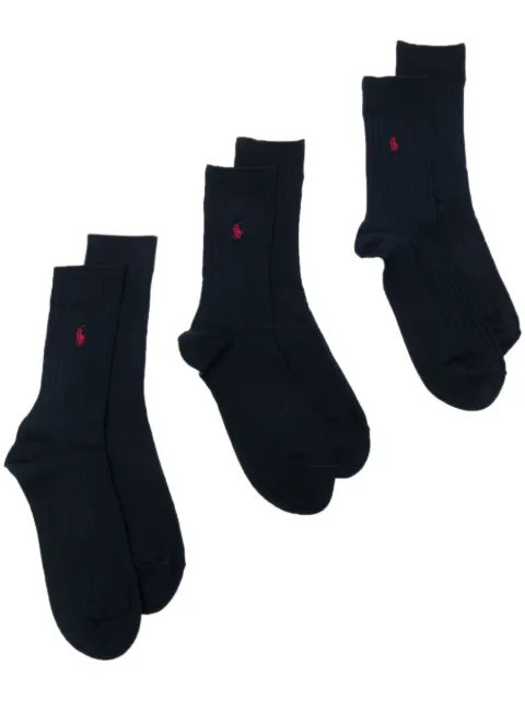 Polo Ralph Lauren set de calcetines con logo bordado