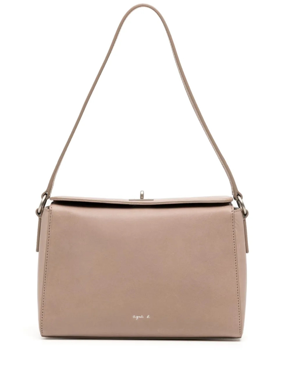 Agnès b. Rectangular Leather Shoulder Bag Farfetch