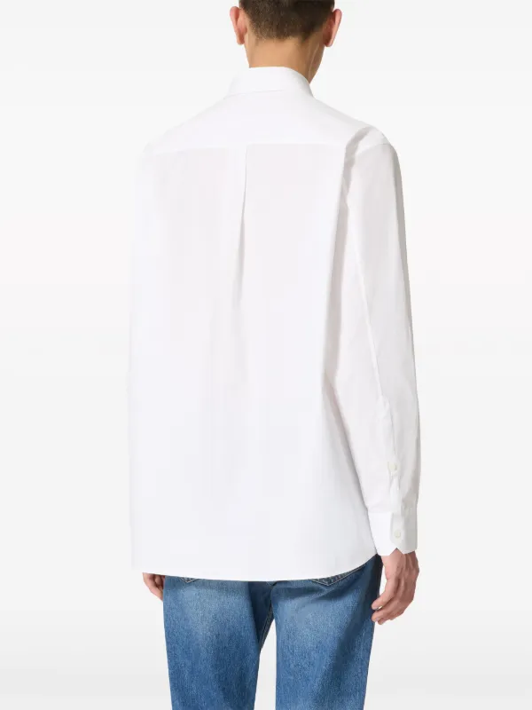 Valentino Garavani long-sleeve Cotton Shirt | White | FARFETCH