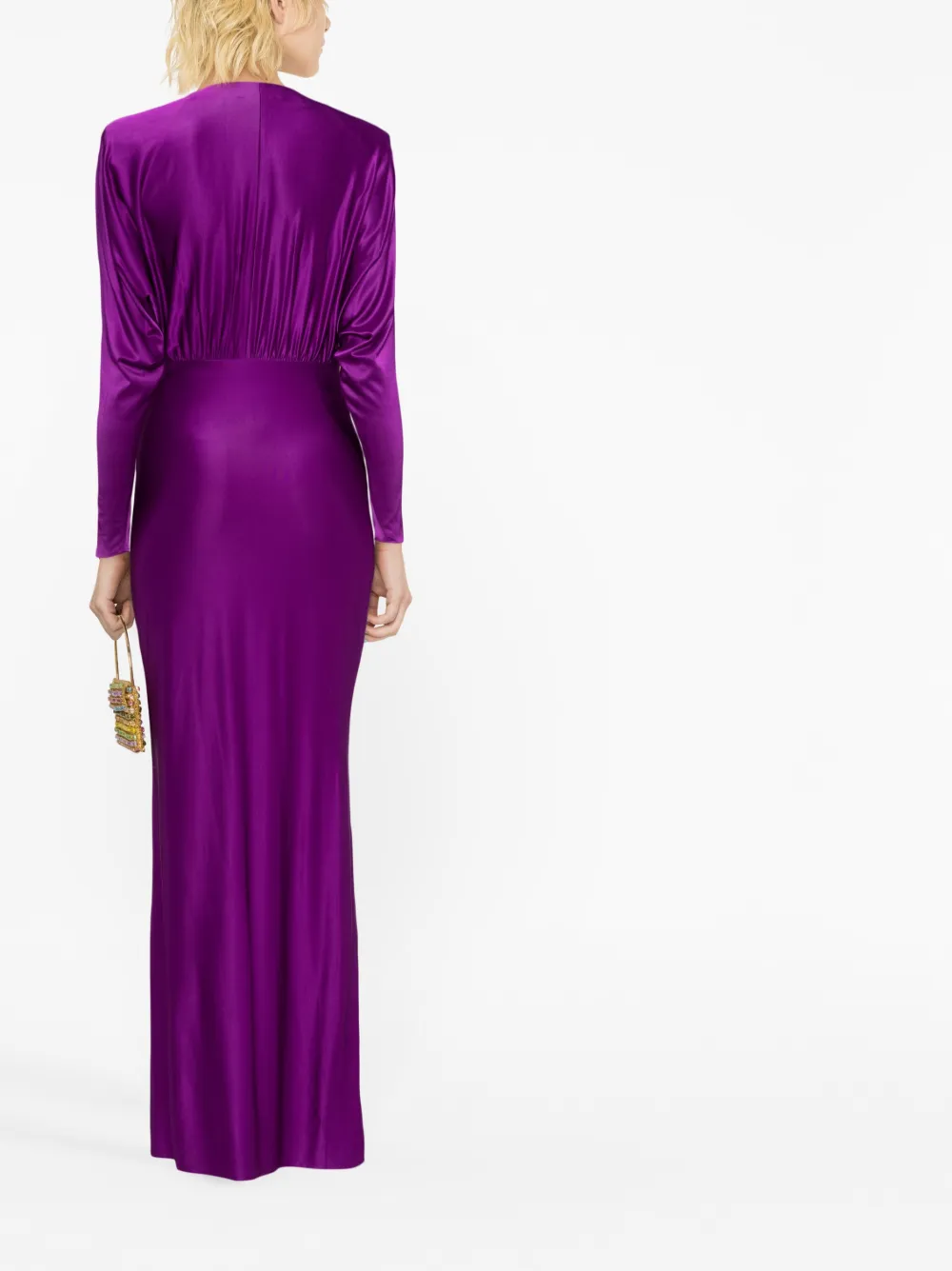 Alexandre Vauthier Stretch-jersey Gown In Violett