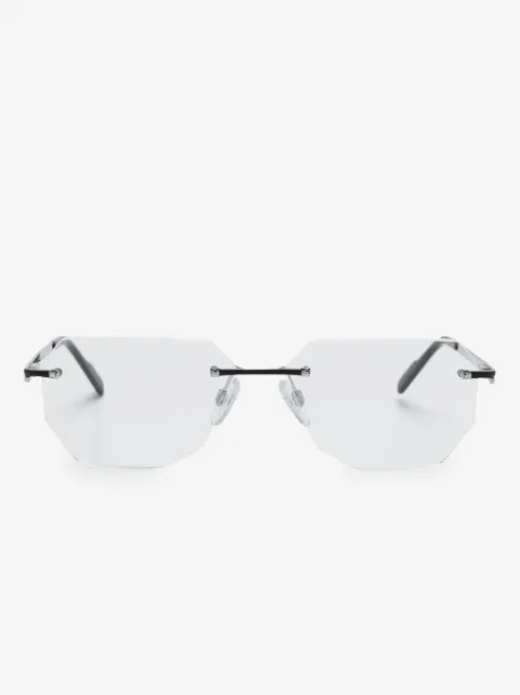 Cazal frameless-design logo-engraved glasses