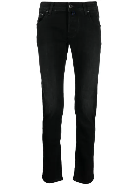 Jacob Cohën contrasting-pocket skinny trousers