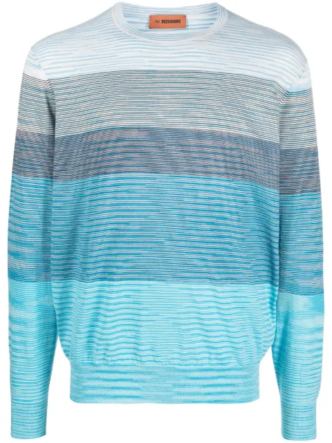 Missoni fine-knit striped jumper  