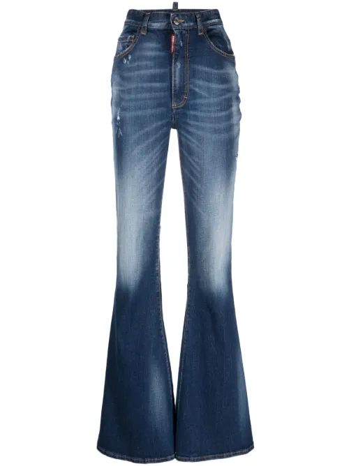 Pantalon en jean à effet délavé - DSQUARED2 - Modalova