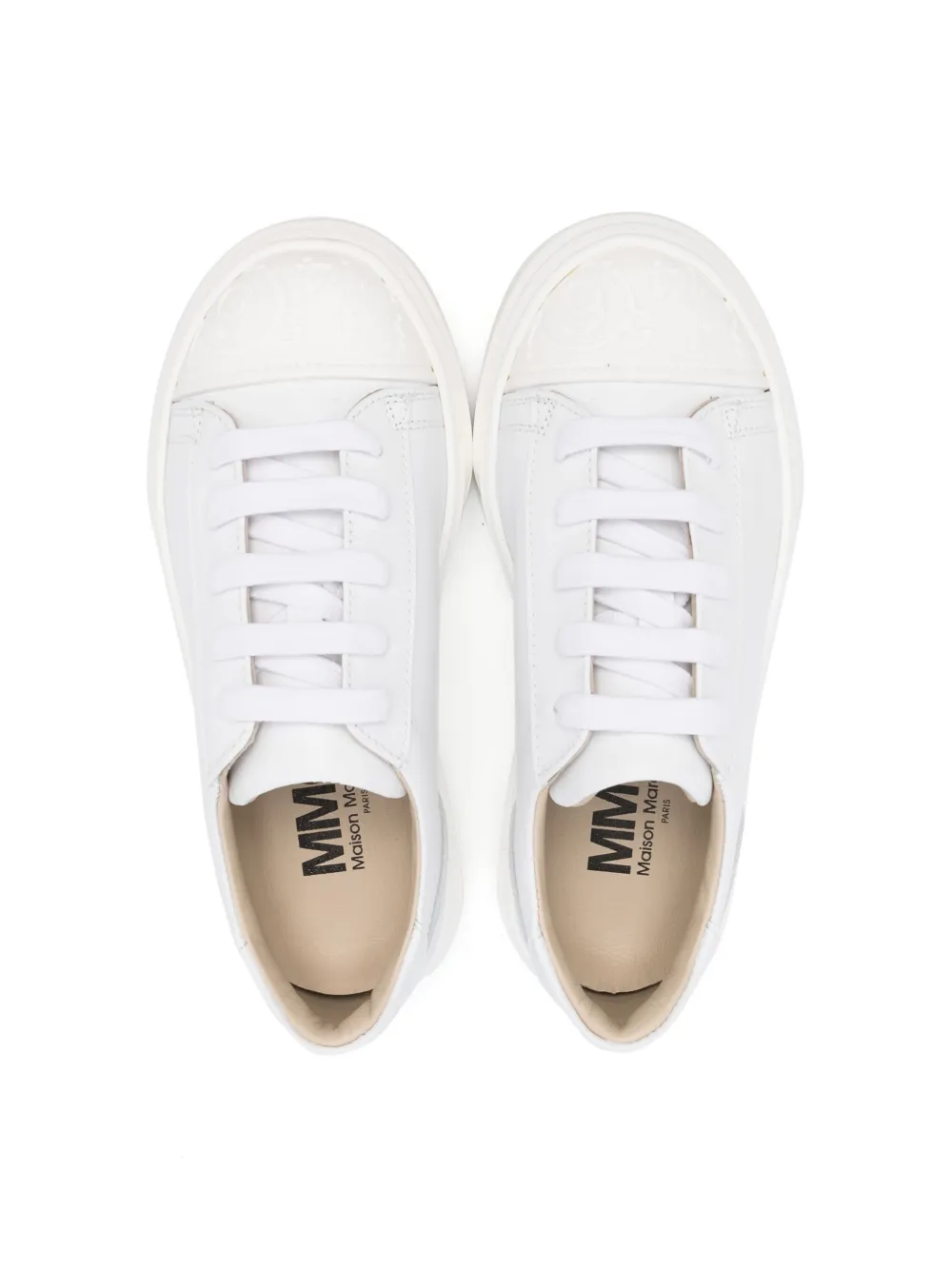 MM6 Maison Margiela Kids ローカット レザースニーカー - Farfetch
