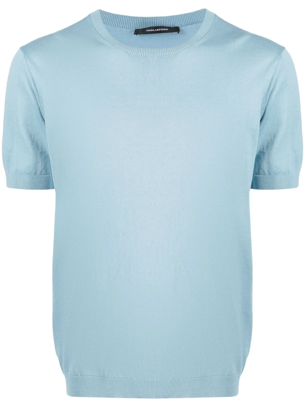 Tagliatore knitted short-sleeve T-shirt - Blue