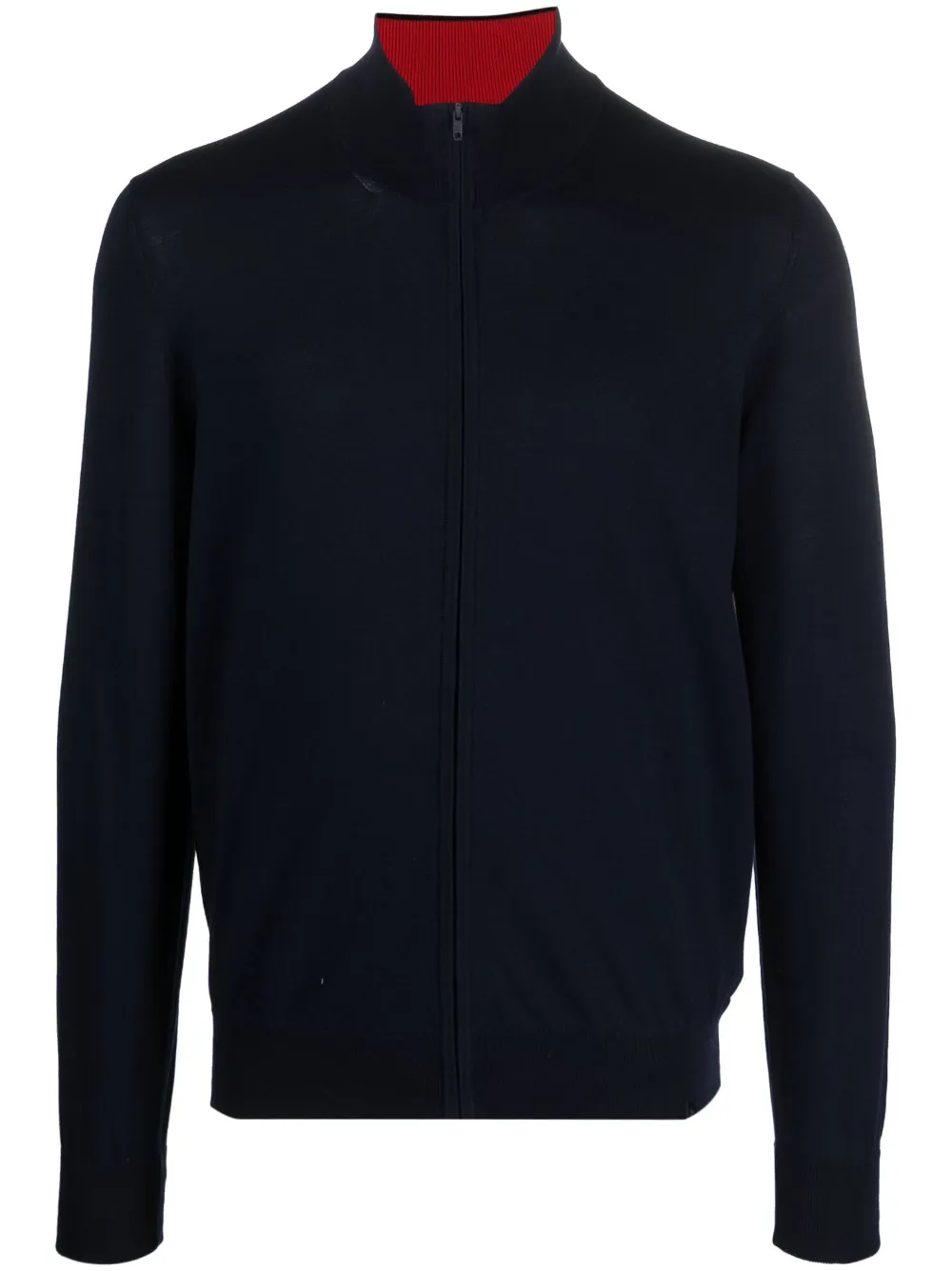 Fay high-neck zip-up jumper - Blue