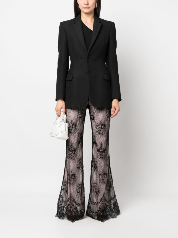 Dsquared2 lace-panel Flared Trousers - Farfetch