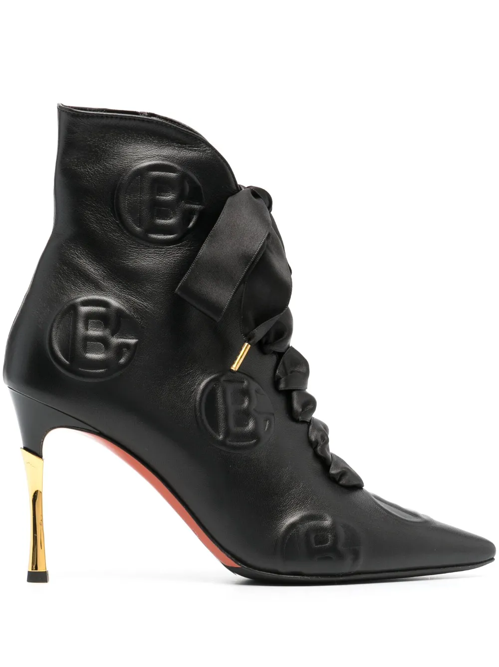 Baldinini 10mm heel lace-up boots