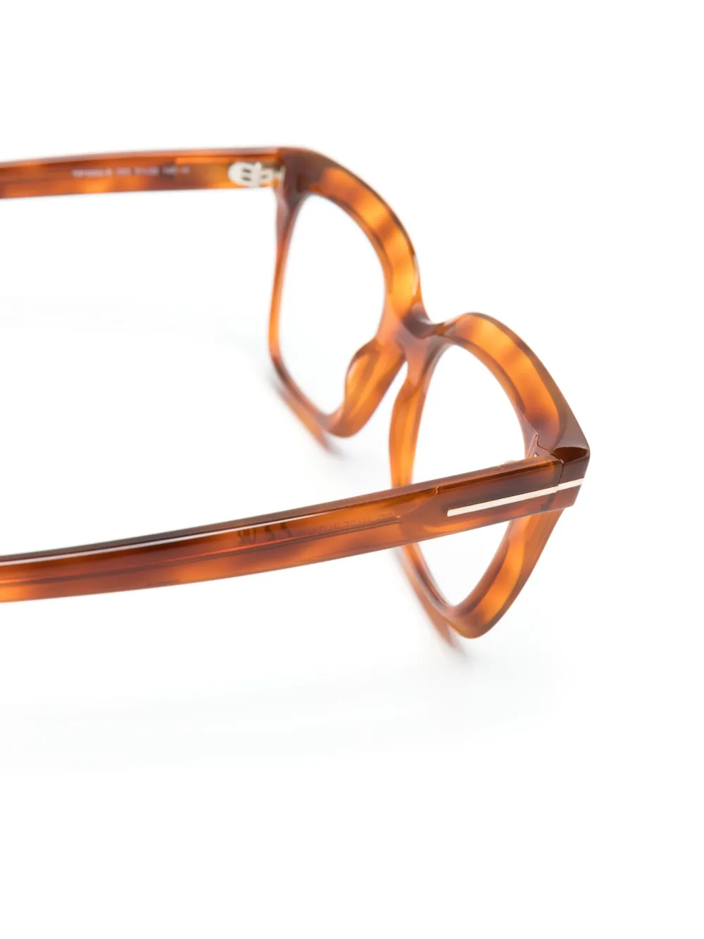 Tom Ford Tortoiseshell-effect Square-frame Glasses In Brown