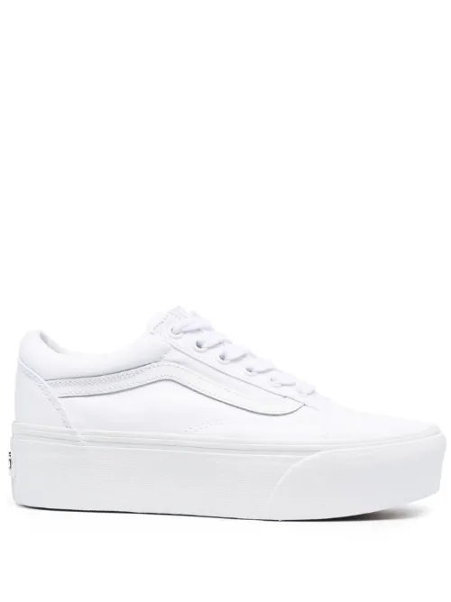 Vans baskets à patch logo - Blanc - Vans - Modalova