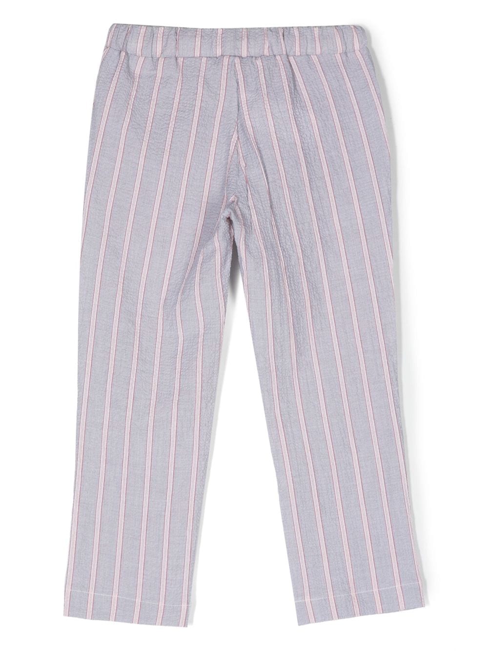 Shop Miss Grant Striped Drawstring-waistband Trousers In Grey