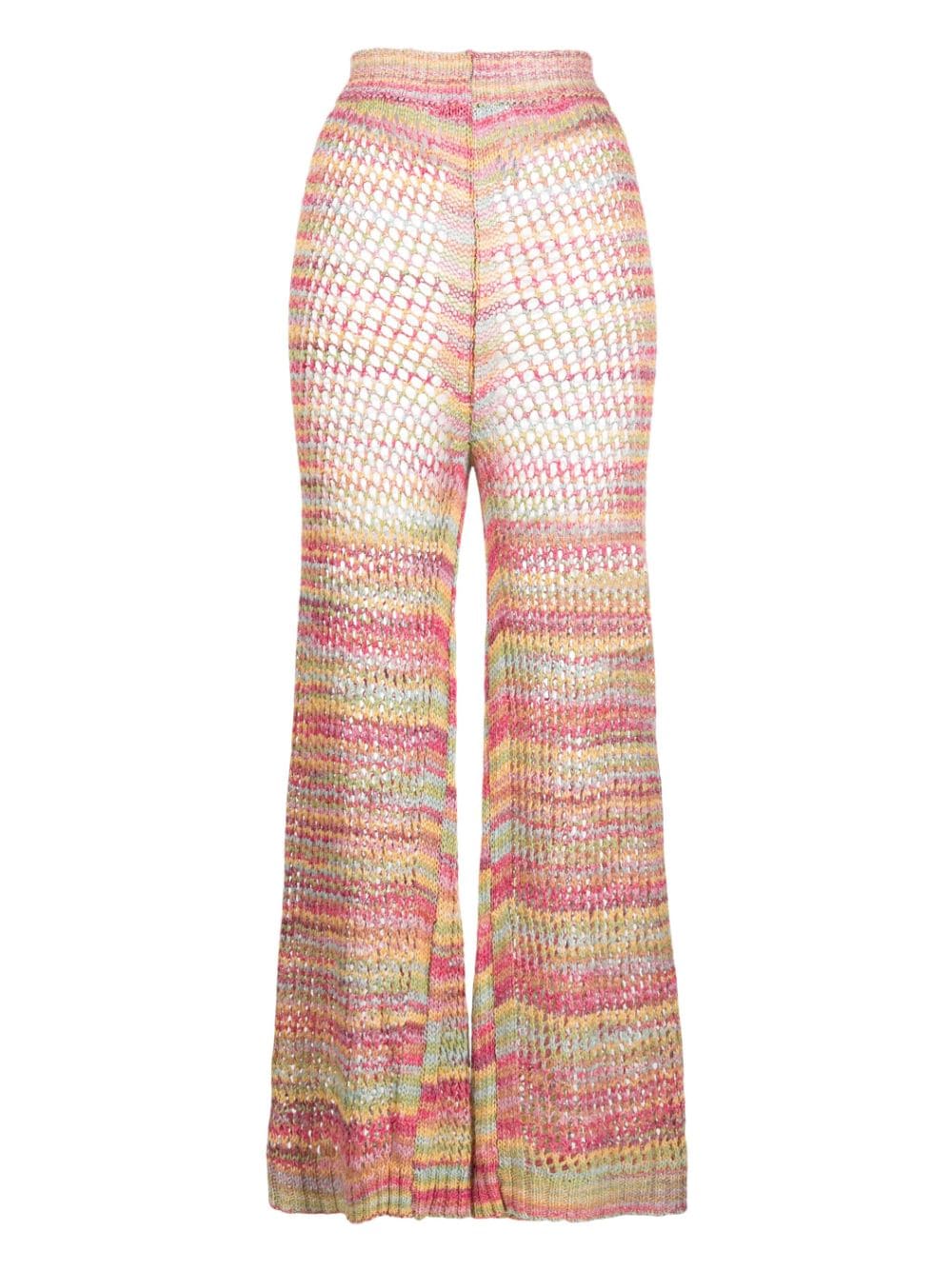 Image 2 of Laneus flared open-knit trousers