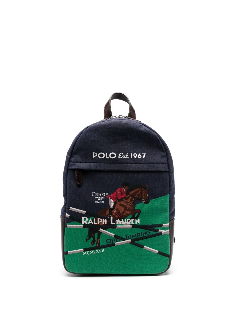 Polo Ralph Lauren Equestrian-print Canvas Backpack - Farfetch