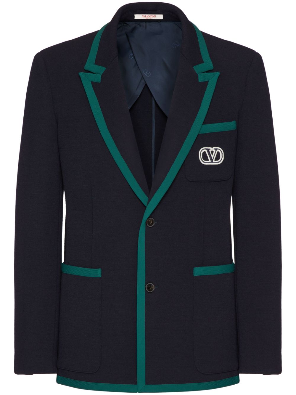 VLogo Signature single-breasted blazer