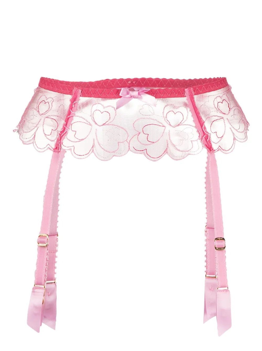 Agent Provocateur Maysie heartembroidered Suspender Belt Farfetch