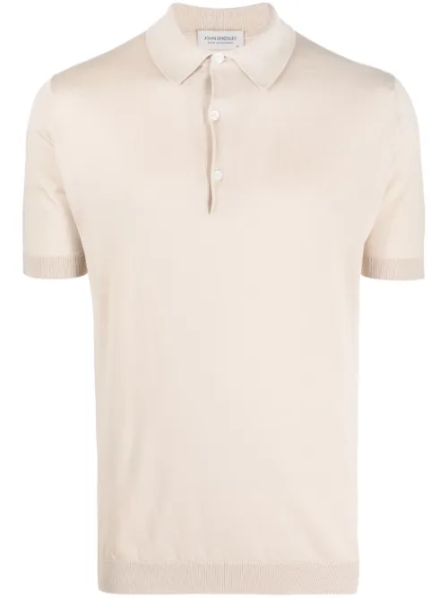 Polo en maille nervurée - John Smedley - Modalova