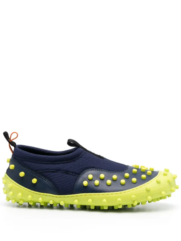 【関税込み】1000chiodi Sneakers - Sunnei - Leather - Khaki SSENSE Exclusive Orange & Beige 1000CHIODI Sneakers by