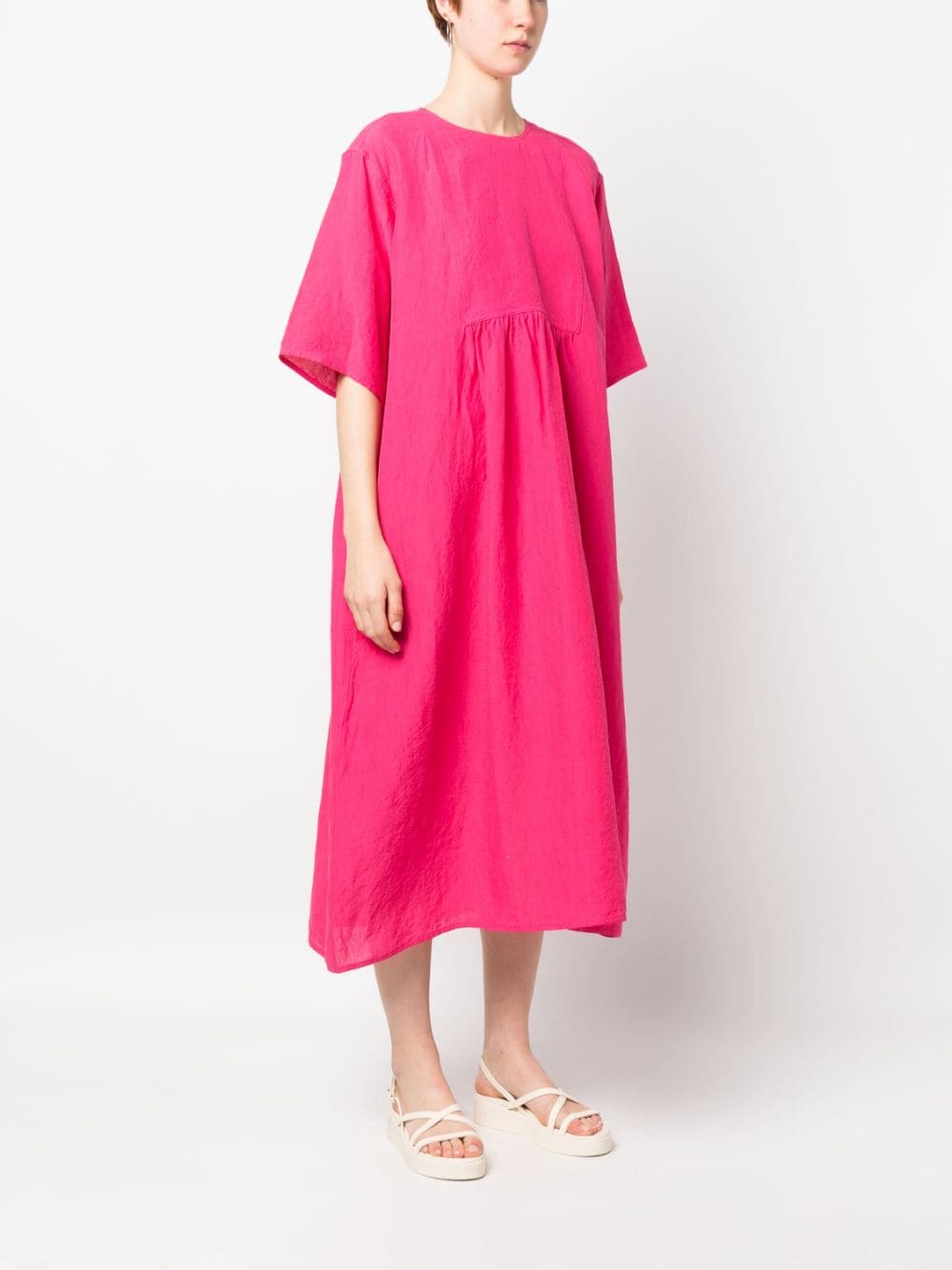Shop Sofie D'hoore Darnelle Linen Dress In Rosa