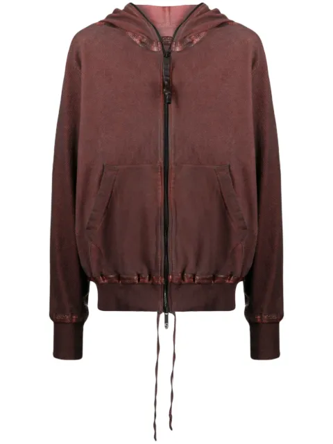 Isaac Sellam Experience chamarra tipo hoodie con cierre